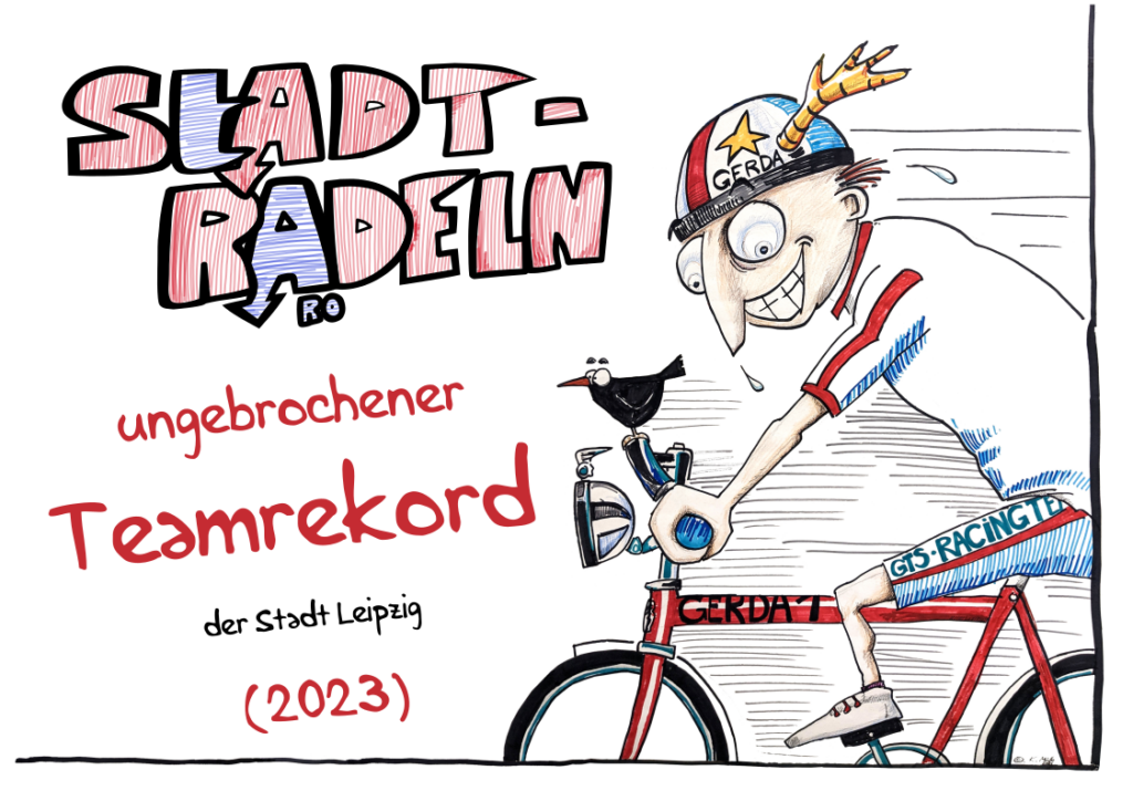 Grafik: ungebrochener Teamrekord der Stadt Leipzig von 2023